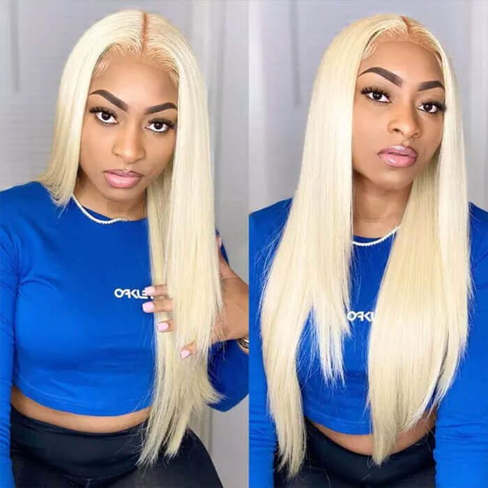 Straight 613 Wigs Blonde 13*4 Lace Front Wigs Affordable Wigs 150% Density