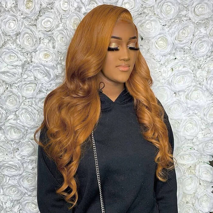 Glueless Ready & Go Wig Body Wave 8*5 Pre Cut HD Lace Closure Wigs #30 Chestnut Brown Color