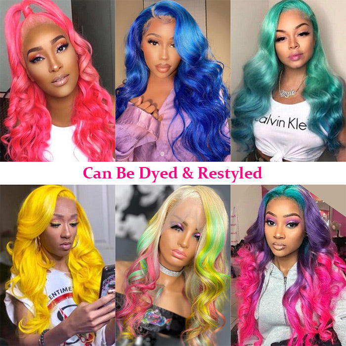 613 Lace Frontal Wig Body Wave Blonde Human Hair Wigs 13x4 13x6 HD Transparent Lace Wigs