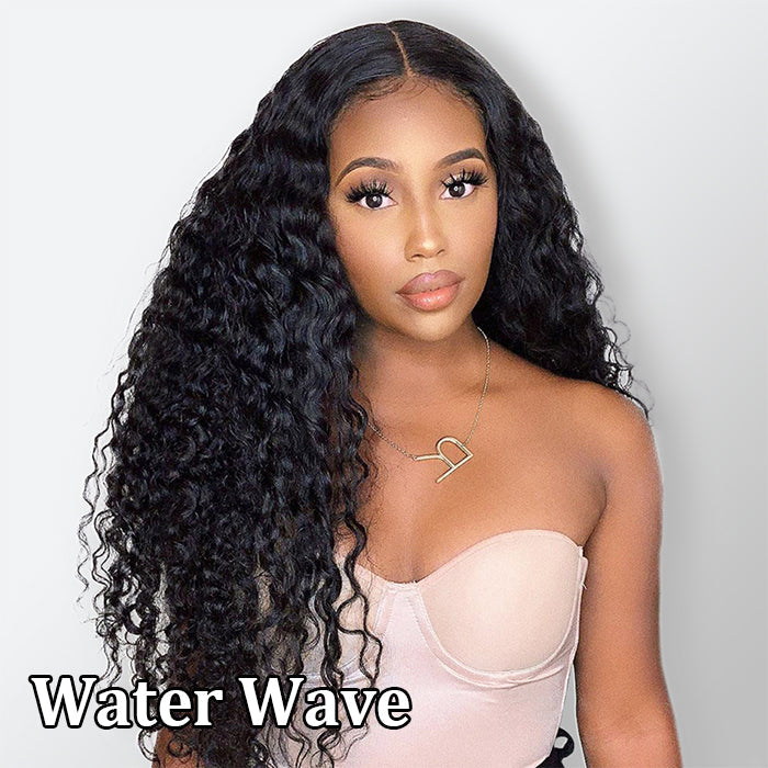 Middle Part 13x4 T-Part Lace Front Wigs for Black Women Human Hair Pre Plucked Glueless Brazilian Virgin Hair