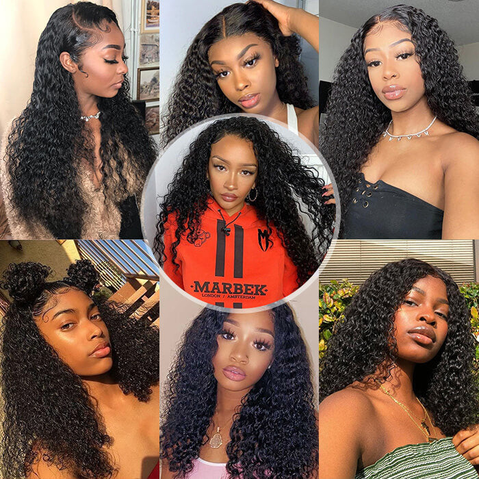 Curly Hair 5x5 HD Lace Closure Wig 100% Virgin Human Hair Wigs Pre Plucked Hairline Glueless Wig