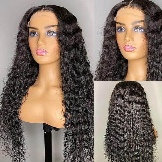 HD Lace Wigs Realistic 13*4 Lace Front Wigs Human Hair Deep Wave Skinlike HD lace Wig with Invisible Bleached Knots Pre Plucked Hairline