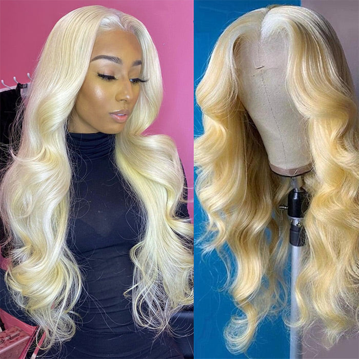 613 Lace Frontal Wig Body Wave Blonde Human Hair Wigs 13x4 13x6 HD Transparent Lace Wigs