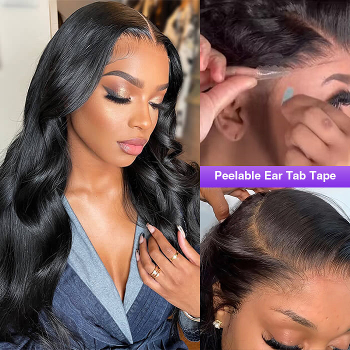 3D Body Wave 13x4 Pre-Bleached Lace Frontal Wig Real Ear To Ear Pre-Cut Lace Frontal Super Secure Wig