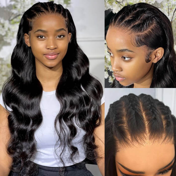 Bleached Knots | Upgrade 8x5 HD Pre Cut Lace Glueless Body Wave Lace Closure Wig Human Hair Ready & Go