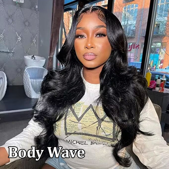 Middle Part 13x4 T-Part Lace Front Wigs for Black Women Human Hair Pre Plucked Glueless Brazilian Virgin Hair