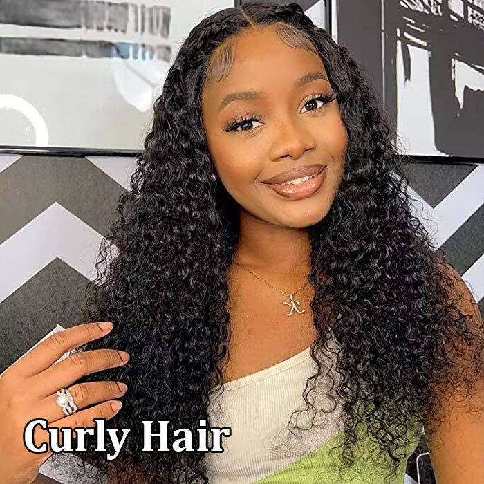 Middle Part 13x4 T-Part Lace Front Wigs for Black Women Human Hair Pre Plucked Glueless Brazilian Virgin Hair