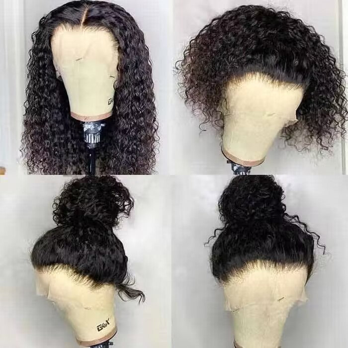 Upgrade Invisi-String Snug Fit 360 HD Lace Frontal Curly Glueless Human Hair Wig