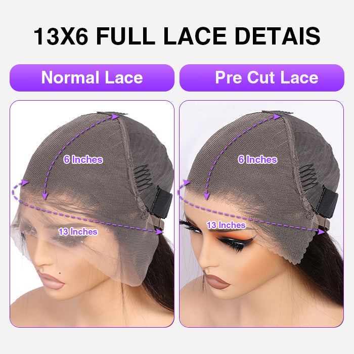 HD Lace Wigs Realistic 13*4 Lace Front Wigs Human Hair Deep Wave Skinlike HD lace Wig with Invisible Bleached Knots Pre Plucked Hairline