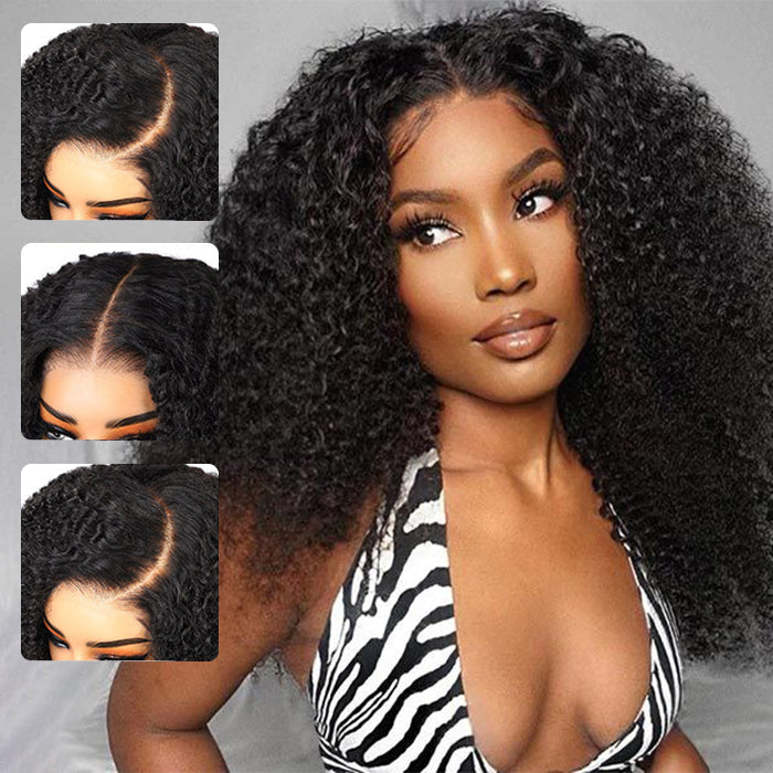 Ready & Go 220% Density Popping Curly HD Lace Front Wigs 8x5 Pre Cut HD Lace Human Hair Wigs