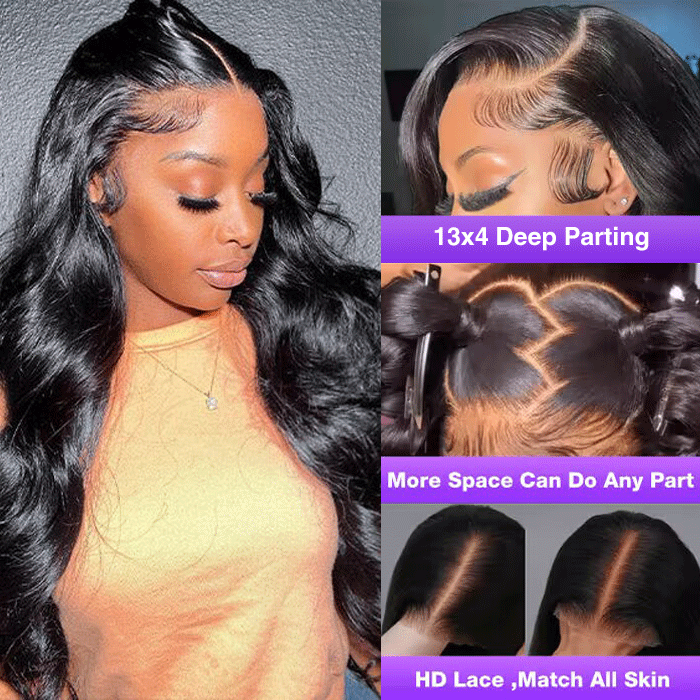 Glueless Wig 8x5 Closure HD Lace Pre Plucked & Bleached Ready to Go