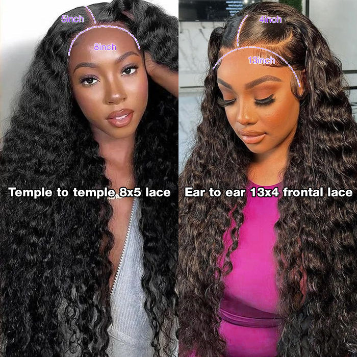 Glueless Wig 8x5 Closure HD Lace Pre Plucked & Bleached Ready to Go