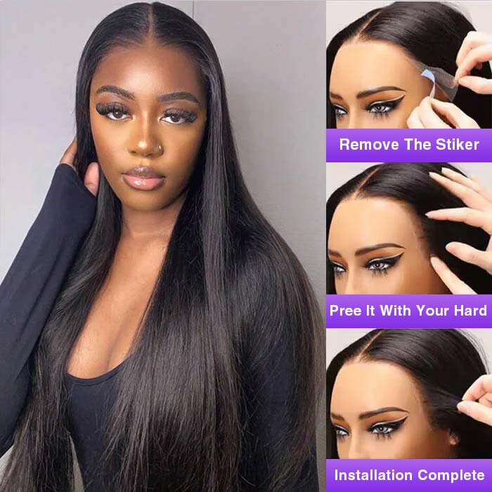 Glueless Wig 8x5 Closure HD Lace Pre Plucked & Bleached Ready to Go