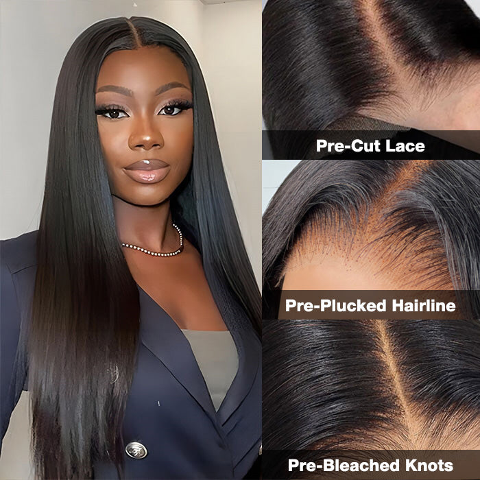 Hermosa Bye-Bye Knots Wig 7x5 Glueless Lace Wig With Pre Bleached Knots Plucked Hairline