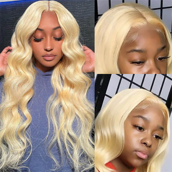 613 Lace Frontal Wig Body Wave Blonde Human Hair Wigs 13x4 13x6 HD Transparent Lace Wigs