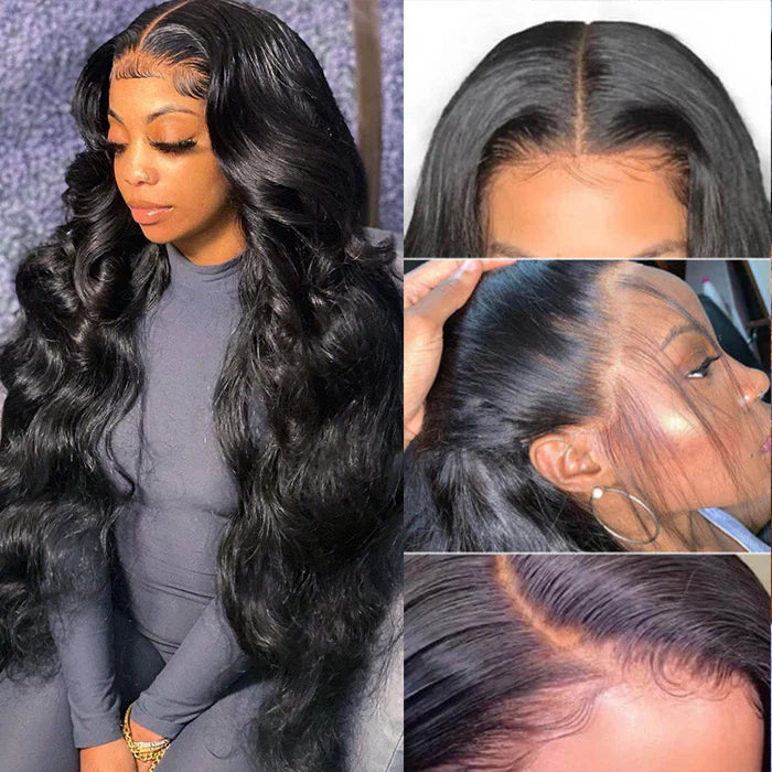 SKINLIKE HD Lace Frontal Wig 13x6 Pre-Cut Lace Full Frontal 3D Body Wave Pre-Everything Glueless Wig