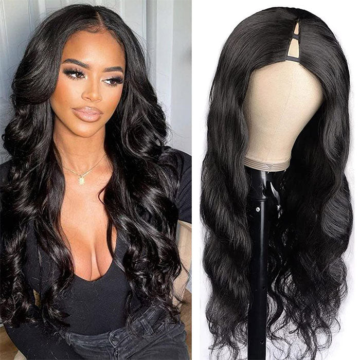 Body Wave V/U Part Human Hair Wigs No Leave Out Beginnger Friendly Easy Install