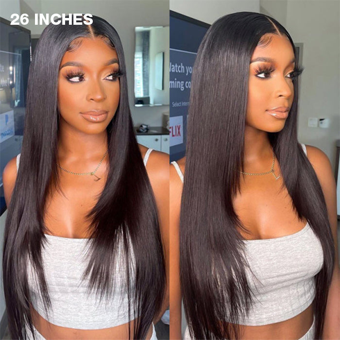 Hermosa Layered Cut Pre-plucked Glueless 13x4 Frontal Lace Wig 100% Human Hair Wigs