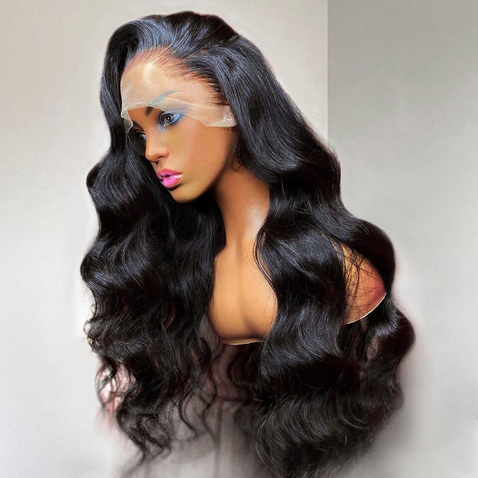 Body Wave 13*6 HD Lace Front Human Hair Wigs With Pre Plucked Hairline