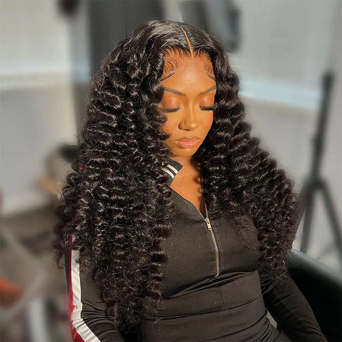 Small Wand Curl Lace Front Wigs Human Hair 100% Glueless Wig Preplucked with Natural Hairline