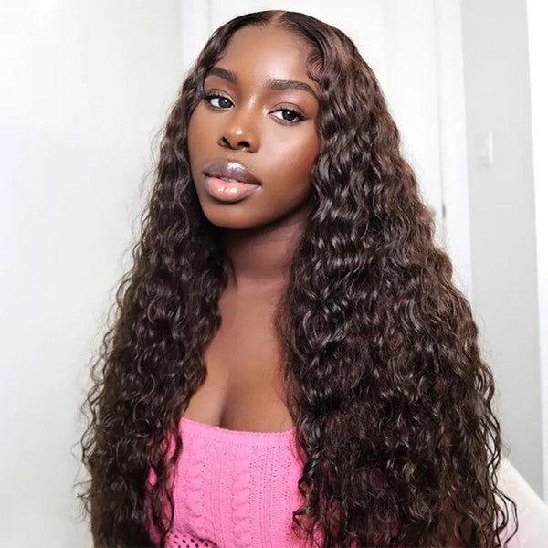 #4 Chocolate Brown 8*5 Pre Cut HD Lace Closure Wigs Glueless Ready & Go Wig