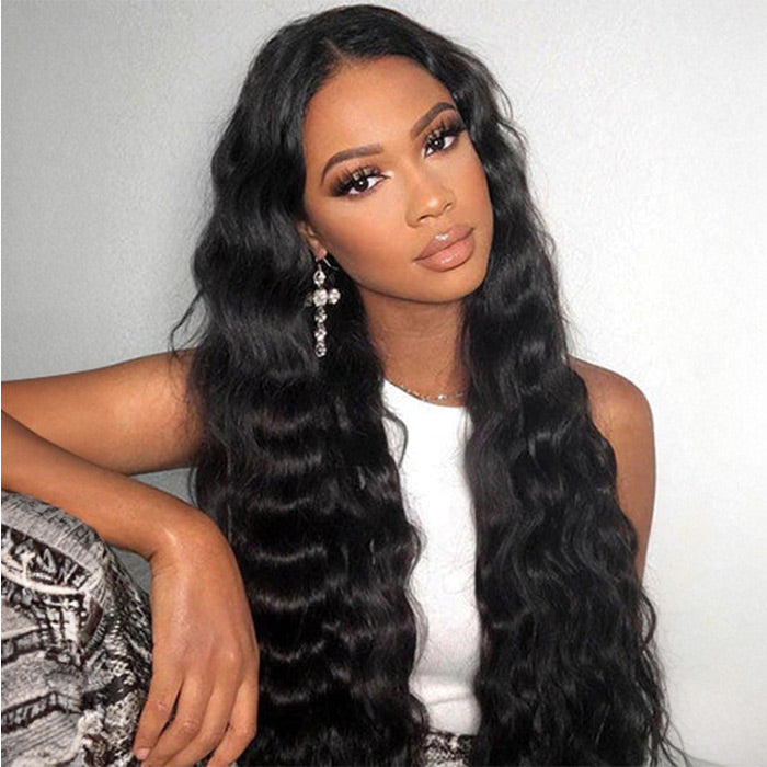 Hermosa 13x4 Human Hair HD Lace Front Wigs Loose Deep Wave 5x5 Glueless Wig