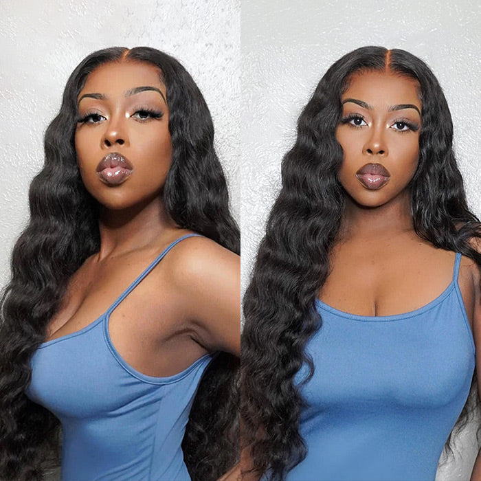 Hermosa 13x4 Human Hair HD Lace Front Wigs Loose Deep Wave 5x5 Glueless Wig