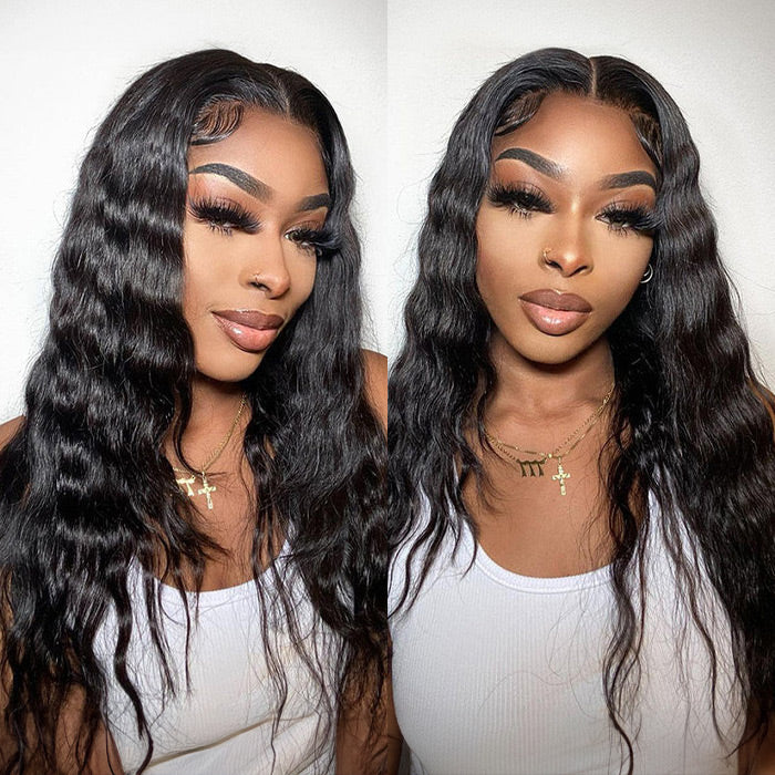 Hermosa 13x4 Human Hair HD Lace Front Wigs Loose Deep Wave 5x5 Glueless Wig