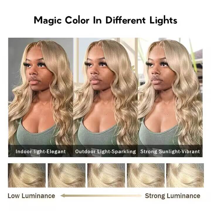 Barbie Blonde Highlight Lace Front Wigs #18/613 HD Transparent 13x4 13x6 Lace Frontal Human Hair Wigs