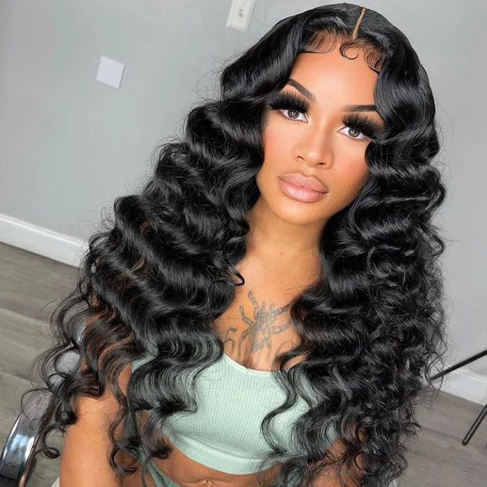 Loose Wave HD Lace Closure Wigs No Work Needed 180% Density