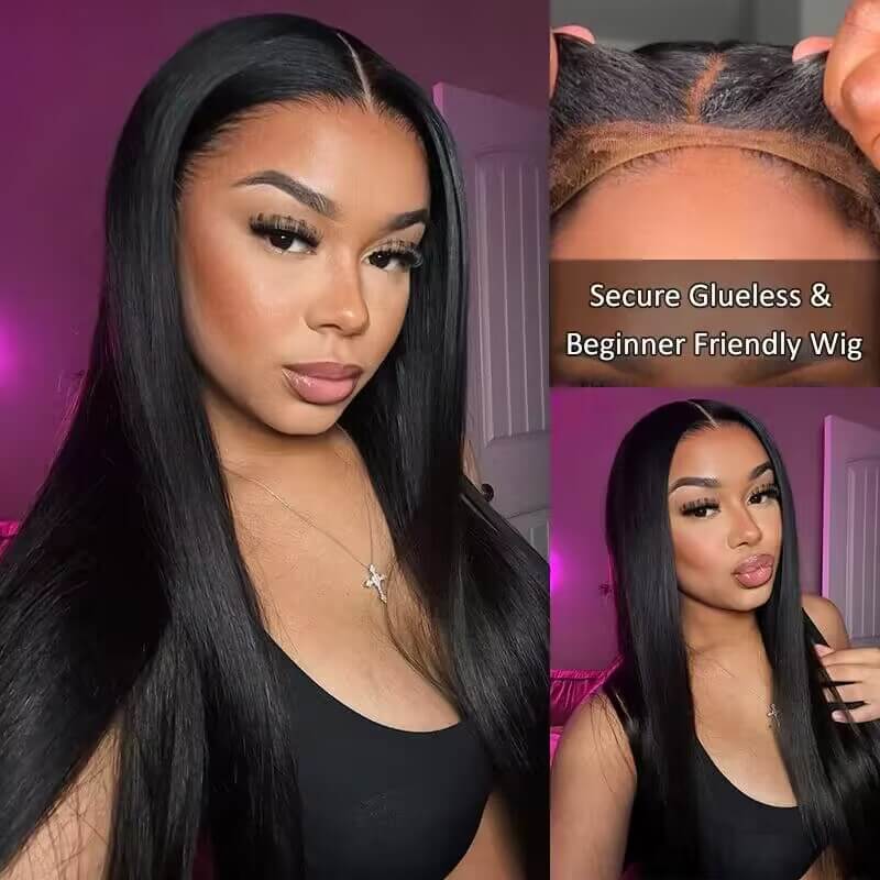 Glueless Wig 8x5 Closure HD Lace Pre Plucked & Bleached Ready to Go