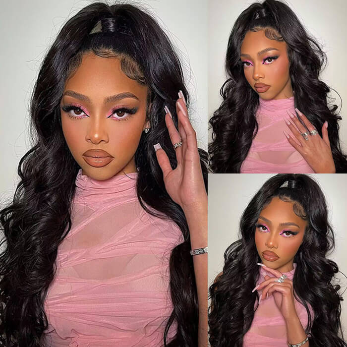 Skin Melt HD Lace Wigs Body Wave 13*4 Lace Front Wigs Human Hair Real Transparent Lace