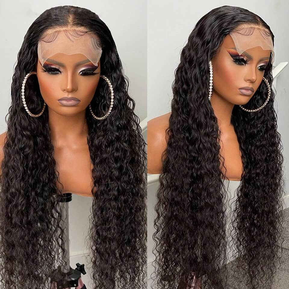 Brazilian Water Wave 5x5 HD Lace Human Hair Wigs Pre Plucked Glueless Lace Wig