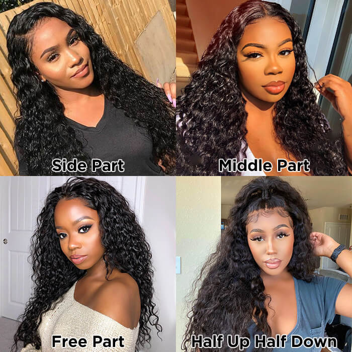 Brazilian Water Wave 5x5 HD Lace Human Hair Wigs Pre Plucked Glueless Lace Wig